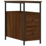 Mesita de noche madera de ingeniería marrón roble 30x60x60 cm de vidaXL, Mesitas de noche - Ref: Foro24-826071, Precio: 56,68...