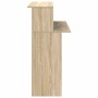 Mostrador de recepción Roble Sonoma 100x50x103,5 cm Madera de ingeniería en Oficina | Comprar online en Foru.es