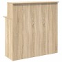 Mostrador de recepción Roble Sonoma 100x50x103,5 cm Madera de ingeniería en Oficina | Comprar online en Foru.es