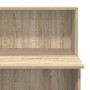 Mostrador de recepción Roble Sonoma 100x50x103,5 cm Madera de ingeniería en Oficina | Comprar online en Foru.es