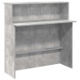 Mostrador de recepción gris hormigón 100x50x103,5 cm en Oficina | Comprar online en Foru.es