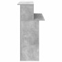 Mostrador de recepción gris hormigón 100x50x103,5 cm en Oficina | Comprar online en Foru.es