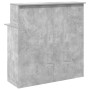 Mostrador de recepción gris hormigón 100x50x103,5 cm en Oficina | Comprar online en Foru.es