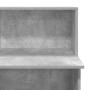 Mostrador de recepción gris hormigón 100x50x103,5 cm en Oficina | Comprar online en Foru.es