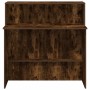 Mostrador de recepción roble ahumado 100x50x103,5 cm en Oficina | Comprar online en Foru.es