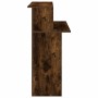 Mostrador de recepción roble ahumado 100x50x103,5 cm en Oficina | Comprar online en Foru.es