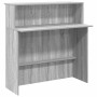 Mostrador de recepción sonoma gris 100x50x103,5 cm en Oficina | Comprar online en Foru.es