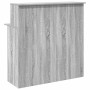 Mostrador de recepción sonoma gris 100x50x103,5 cm en Oficina | Comprar online en Foru.es