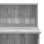 Mostrador de recepción sonoma gris 100x50x103,5 cm en Oficina | Comprar online en Foru.es