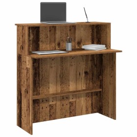 Mostrador de recepción madera vieja 100x50x103,5 cm en Oficina | Comprar online en Foru.es