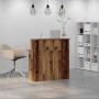 Mostrador de recepción madera vieja 100x50x103,5 cm en Oficina | Comprar online en Foru.es