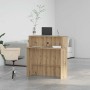 Mostrador de recepción roble artisian 100x50x103,5 cm en Oficina | Comprar online en Foru.es