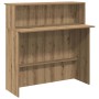 Mostrador de recepción roble artisian 100x50x103,5 cm en Oficina | Comprar online en Foru.es