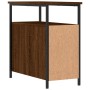 Mesita de noche madera de ingeniería marrón roble 30x60x60 cm de vidaXL, Mesitas de noche - Ref: Foro24-826071, Precio: 56,68...