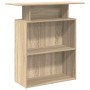 Mostrador de recepción Roble Sonoma 100x40x104 cm Madera de ingeniería en Oficina | Comprar online en Foru.es