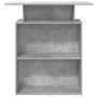 Mostrador de recepción gris hormigón 100x40x104 cm en Oficina | Comprar online en Foru.es