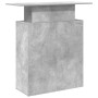 Mostrador de recepción gris hormigón 100x40x104 cm en Oficina | Comprar online en Foru.es