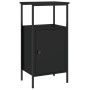 Mesita de noche madera de ingeniería negra 41x31x80 cm de vidaXL, Mesitas de noche - Ref: Foro24-825923, Precio: 47,67 €, Des...