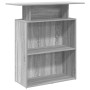 Mostrador recepción sonoma gris 100x40x104cm madera ingeniería en Oficina | Comprar online en Foru.es
