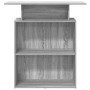 Mostrador recepción sonoma gris 100x40x104cm madera ingeniería en Oficina | Comprar online en Foru.es
