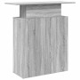 Mostrador recepción sonoma gris 100x40x104cm madera ingeniería en Oficina | Comprar online en Foru.es