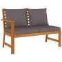Juego comedor jardín con cojines 11 piezas madera maciza acacia de vidaXL, Conjuntos de jardín - Ref: Foro24-3154973, Precio:...