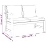 Juego comedor jardín con cojines 11 piezas madera maciza acacia de vidaXL, Conjuntos de jardín - Ref: Foro24-3154973, Precio:...