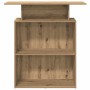 Mostrador de recepción roble artisian 100x40x104 cm en Oficina | Comprar online en Foru.es