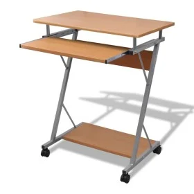 Escritorio compacto de ordenador con bandeja de teclado marrón de vidaXL, Escritorios - Ref: Foro24-20052, Precio: 68,45 €, D...