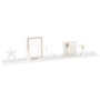 Estantes de pared 2 unidades blanco brillo 100x9x3 cm de vidaXL, Estantes y estanterías - Ref: Foro24-326651, Precio: 28,91 €...
