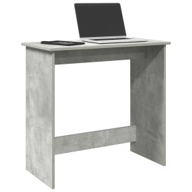 Escritorio de madera contrachapada gris hormigón 80x40x75 cm en Oficina | Comprar online en Foru.es