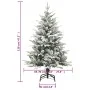 Árbol de Navidad artificial con nieve PVC y PE verde 120 cm de vidaXL, Arboles de navidad - Ref: Foro24-328492, Precio: 55,94...