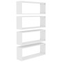 Estante cubo de pared 4 uds contrachapado blanco 60x15x23 cm de vidaXL, Estantes y estanterías - Ref: Foro24-807134, Precio: ...