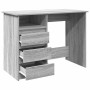 Escritorio de madera de ingeniería gris Sonoma 102x50x75 cm en Oficina | Comprar online en Foru.es