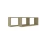 Estante cubo pared 2 uds contrachapado roble Sonoma 60x15x23 cm de vidaXL, Estantes y estanterías - Ref: Foro24-807142, Preci...