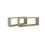 Estante cubo pared 2 uds contrachapado roble Sonoma 60x15x23 cm de vidaXL, Estantes y estanterías - Ref: Foro24-807142, Preci...