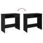 Escritorio de madera contrachapada negro 80x40x75 cm en Oficina | Comprar online en Foru.es