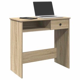 Escritorio madera contrachapada color roble Sonoma 80x40x75 cm en Oficina | Comprar online en Foru.es