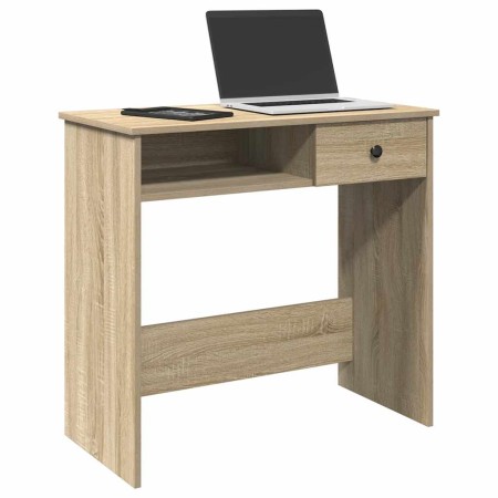 Escritorio madera contrachapada color roble Sonoma 80x40x75 cm en Oficina | Comprar online en Foru.es