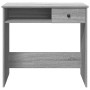 Escritorio de madera contrachapada gris Sonoma 80x40x75 cm en Oficina | Comprar online en Foru.es