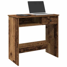 Escritorio de madera ingeniería madera envejecida 80x40x75 cm en Oficina | Comprar online en Foru.es