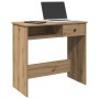 Escritorio de madera de ingeniería roble artesano 80x40x75 cm en Oficina | Comprar online en Foru.es