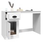 Escritorio con cajón madera contrachapada blanco 115x50x75 cm de vidaXL, Escritorios - Ref: Foro24-816472, Precio: 84,69 €, D...