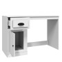Escritorio con cajón madera contrachapada blanco 115x50x75 cm de vidaXL, Escritorios - Ref: Foro24-816472, Precio: 84,69 €, D...