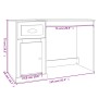 Escritorio con cajón madera contrachapada blanco 115x50x75 cm de vidaXL, Escritorios - Ref: Foro24-816472, Precio: 84,69 €, D...