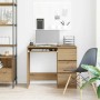 Escritorio de madera de ingeniería roble artisan 90x45x76 cm en Oficina | Comprar online en Foru.es