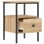 Mesita de noche madera de ingeniería roble Sonoma 34x36x50 cm de vidaXL, Mesitas de noche - Ref: Foro24-826045, Precio: 46,31...