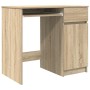 Escritorio roble Sonoma 86x49x76 cm madera de ingeniería en Oficina | Comprar online en Foru.es