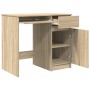 Escritorio roble Sonoma 86x49x76 cm madera de ingeniería en Oficina | Comprar online en Foru.es