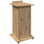 Podio Roble artesanal 55 x 55 x 107 cm Madera de ingeniería en Oficina | Comprar online en Foru.es